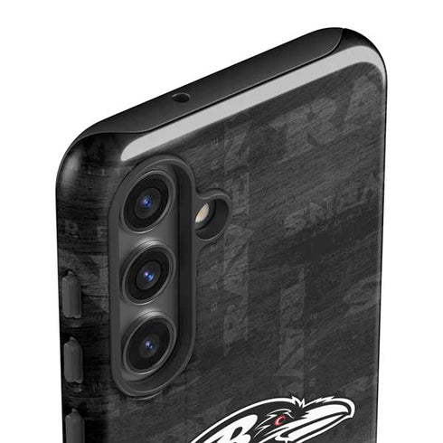NFL Baltimore Ravens Black & White Galaxy S25 Impact Case