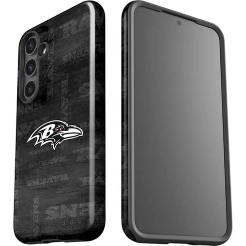 NFL Baltimore Ravens Black & White Galaxy S25 Impact Case