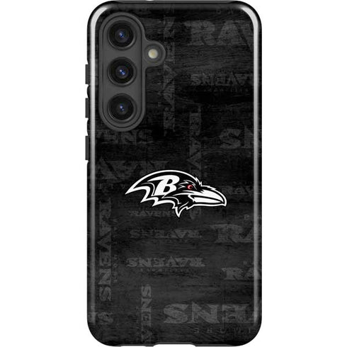 NFL Baltimore Ravens Black & White Galaxy S25 Plus Impact Case