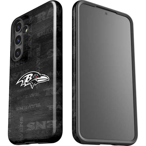 NFL Baltimore Ravens Black & White Galaxy S25 Plus Impact Case