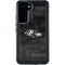 NFL Baltimore Ravens Black & White Galaxy S24 Plus Waterproof Case