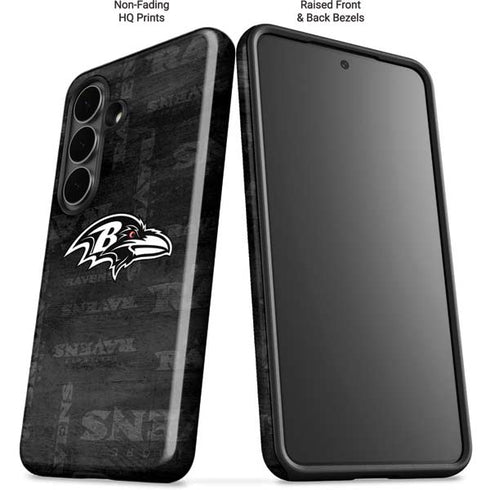 NFL Baltimore Ravens Black & White Galaxy S26 Impact Case