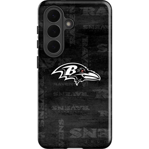 NFL Baltimore Ravens Black & White Galaxy S26 Impact Case