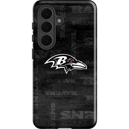 NFL Baltimore Ravens Black & White Galaxy S26 Plus Impact Case