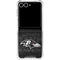 NFL Baltimore Ravens Black & White Galaxy Z Flip7 Clear Case