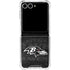 NFL Baltimore Ravens Black & White Galaxy Z Flip7 Clear Case