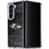 NFL Baltimore Ravens Black & White Galaxy Z Fold5 5G Clear Case