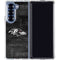NFL Baltimore Ravens Black & White Galaxy Z Fold6 Clear Case