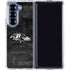 NFL Baltimore Ravens Black & White Galaxy Z Fold7 Clear Case