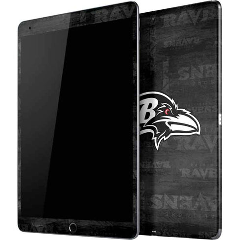 NFL Baltimore Ravens Black & White iPad Skins