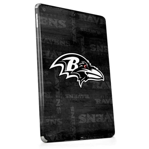 NFL Baltimore Ravens Black & White Apple iPad Skin