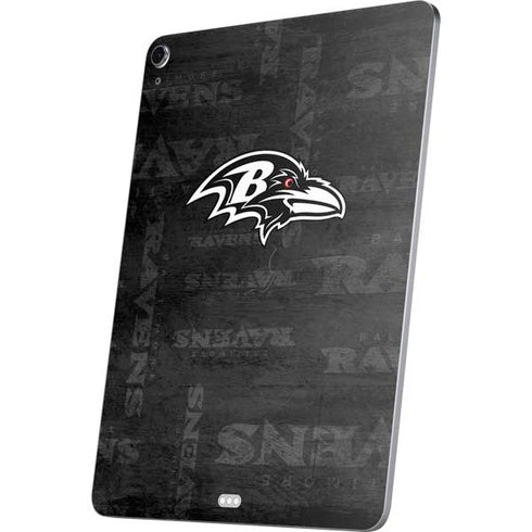 NFL Baltimore Ravens Black & White Apple iPad Air Skin