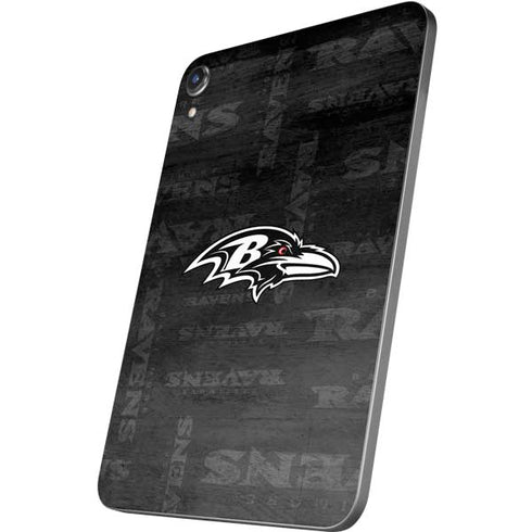 NFL Baltimore Ravens Black & White Apple iPad Mini Skin