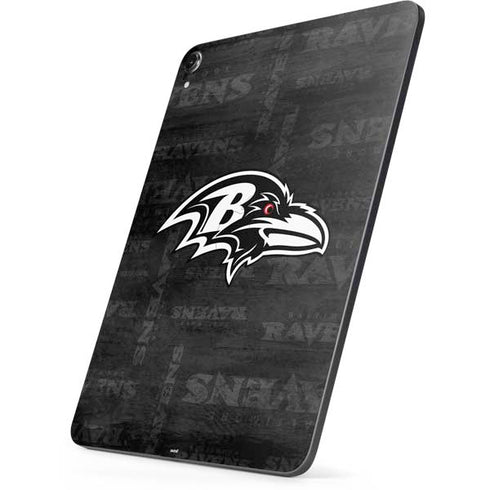 NFL Baltimore Ravens Black & White Apple iPad Pro Skin