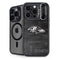 NFL Baltimore Ravens Black & White iPhone 14 Pro Max Kickstand Case
