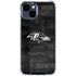 NFL Baltimore Ravens Black & White iPhone 15 Clear Case