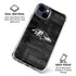 NFL Baltimore Ravens Black & White iPhone 15 Clear Case