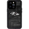 NFL Baltimore Ravens Black & White iPhone 15 Pro Waterproof Case