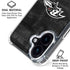 NFL Baltimore Ravens Black & White iPhone 16 Plus Clear Case