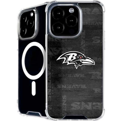 NFL Baltimore Ravens Black & White iPhone 16 Pro MagSafe Case