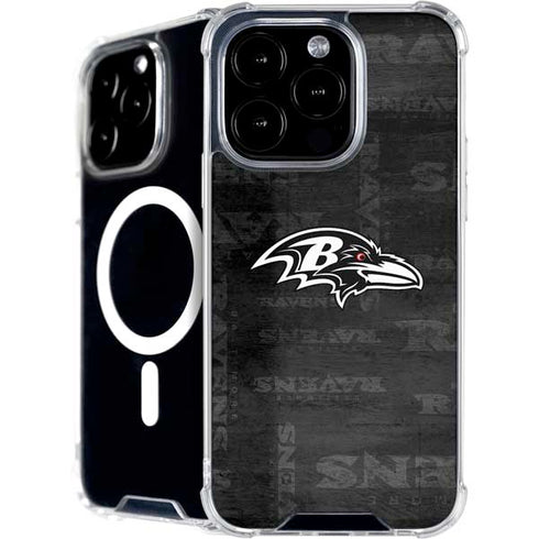 NFL Baltimore Ravens Black & White iPhone 16 Pro Max MagSafe Case