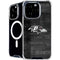 NFL Baltimore Ravens Black & White iPhone 16 Pro Max MagSafe Case