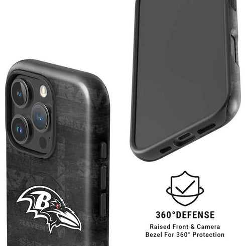 NFL Baltimore Ravens Black & White iPhone 16 Pro Max Magsafe Impact Case