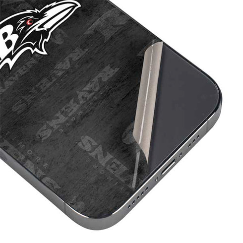 NFL Baltimore Ravens Black & White iPhone 16 Pro Skin