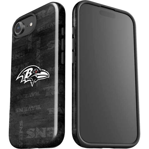 NFL Baltimore Ravens Black & White iPhone 16e Impact Case
