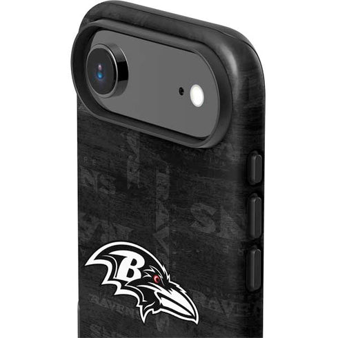 NFL Baltimore Ravens Black & White iPhone 17 Air Impact Case