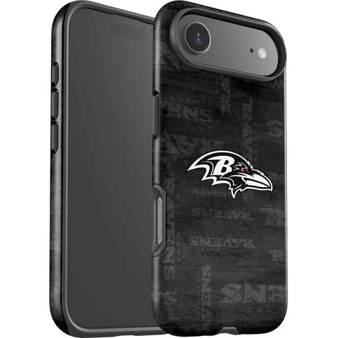 NFL Baltimore Ravens Black & White iPhone 17 Air Impact Case