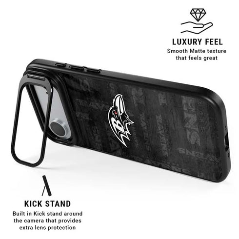 NFL Baltimore Ravens Black & White iPhone 17 Air Kickstand Case