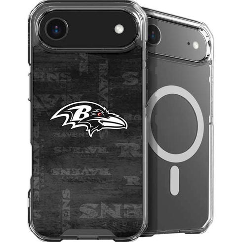 NFL Baltimore Ravens Black & White iPhone 17 Air MagSafe Case