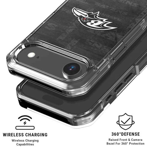 NFL Baltimore Ravens Black & White iPhone 17 Air MagSafe Case