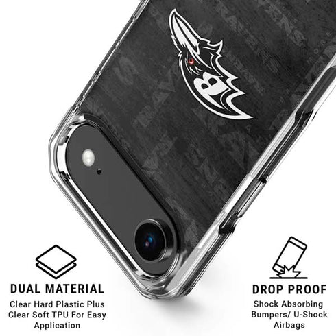 NFL Baltimore Ravens Black & White iPhone 17 Air MagSafe Case