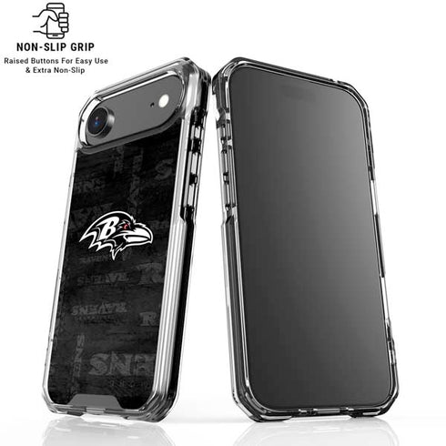 NFL Baltimore Ravens Black & White iPhone 17 Air MagSafe Case