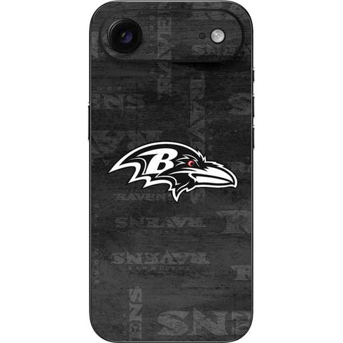 NFL Baltimore Ravens Black & White iPhone 17 Air Skin