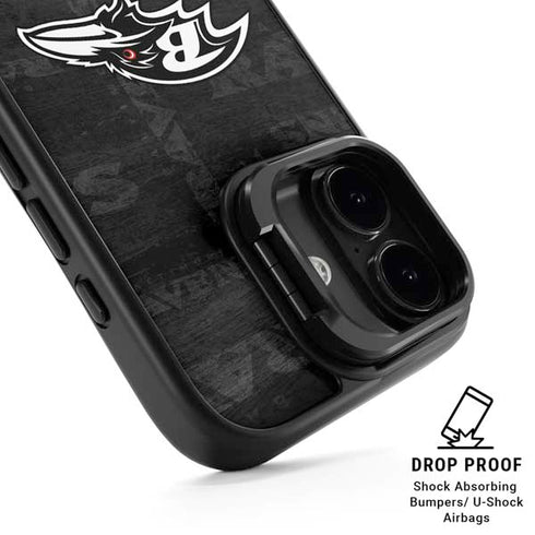 NFL Baltimore Ravens Black & White iPhone 17 Kickstand Case