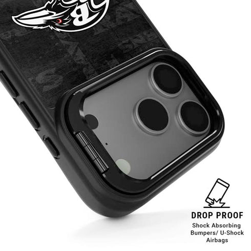 NFL Baltimore Ravens Black & White iPhone 17 Pro Max Kickstand Case