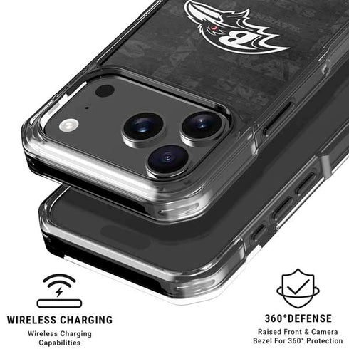 NFL Baltimore Ravens Black & White iPhone 18 Pro Clear Case