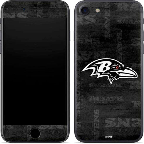 NFL Baltimore Ravens Black & White iPhone 8 Skin