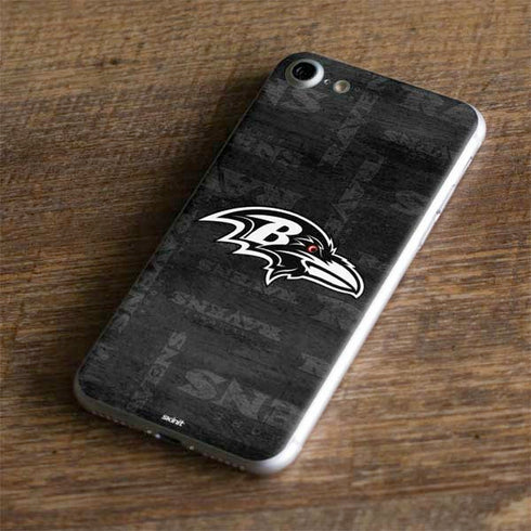 NFL Baltimore Ravens Black & White iPhone 8 Skin