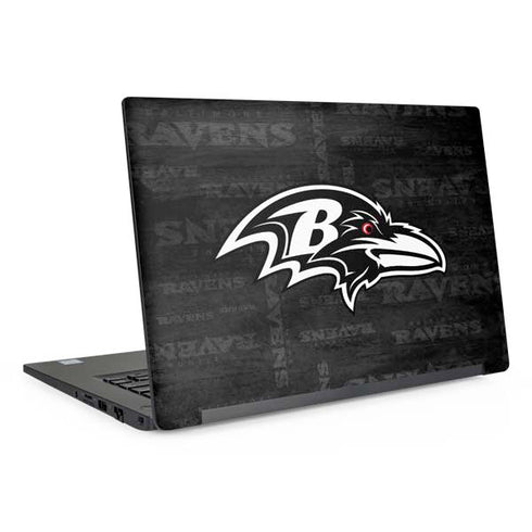 NFL Baltimore Ravens Black & White Dell Latitude Skin