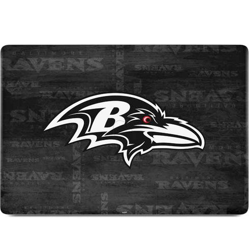 NFL Baltimore Ravens Black & White MacBook Skins