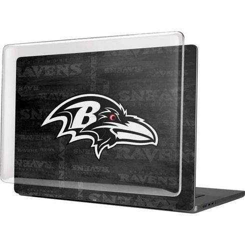 NFL Baltimore Ravens Black & White MacBook Cases