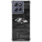 NFL Baltimore Ravens Black & White Moto G 5G (2025) Clear Case