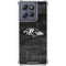 NFL Baltimore Ravens Black & White Moto G Stylus 5G (2025) Clear Case