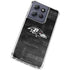 NFL Baltimore Ravens Black & White Moto G Stylus 5G (2025) Clear Case