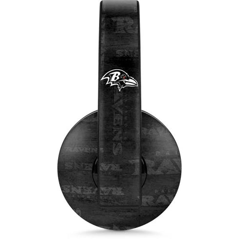 NFL Baltimore Ravens Black & White PlayStation 4 Gold Wireless Headset Skin
