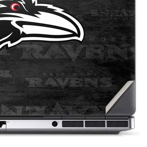 NFL Baltimore Ravens Black & White Dell Precision Skin